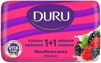 Duru Крем-мыло 1+1 Спелая ежевика & Нежная малина 80 г