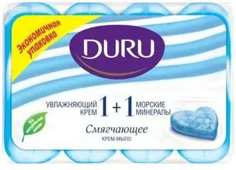 Duru Крем-мыло 1+1 Увлажняющий крем & Морские минералы 4х80 г