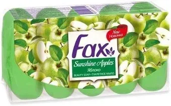 Fax Мыло туалетное Яблоко 5x70 г