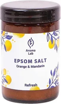 Aroma Lab Соль Эпсома c апельсином и мандарином Epsom Salt REFRESH 100 г