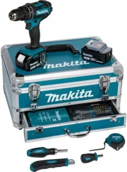 Makita DHP482RFX9 (с 2-мя АКБ, кейс, оснастка)
