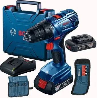 Bosch GSR 180-LI Professional 06019F810A (с 2-мя АКБ, кейс)