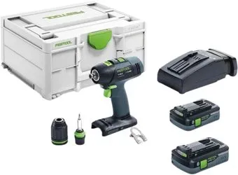 Festool T 18+3 HPC 4.0 I-Plus 576446 (с 2-мя АКБ 4 Ач, кейс)
