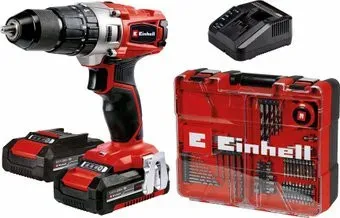 Einhell TE-CD 18/2 Li-i +64 4514221 (с 2-мя АКБ 2 Ач, набор оснастки, кейс)