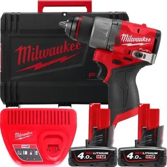 Milwaukee M12 FUEL M12FDD2-402X 4933479874 (с 2-мя АКБ 4 Ач, кейс)