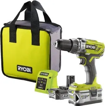 Ryobi R18PD3-242S 5133003820 (с 2-мя АКБ 4 Ah + 2 Ah, сумка)