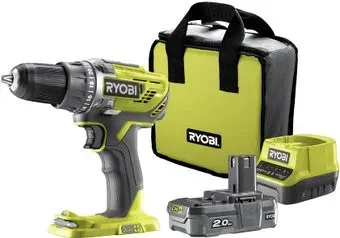 Ryobi R18DD3-120S 5133003347 (с 1-м АКБ 2.0 Ah, сумка)