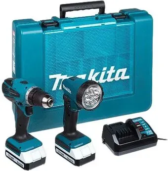 Makita DF457DWLE (с 2-мя АКБ, фонарь, кейс)