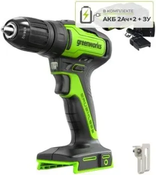 Greenworks GD24DD35K2 3704007CUC (с 2-мя АКБ)