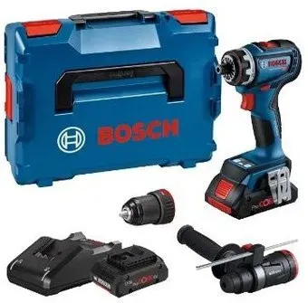 Bosch GSR 18V-90 FC Professional 06019K6205 (с 2-мя АКБ, набор сменных патронов, кейс)