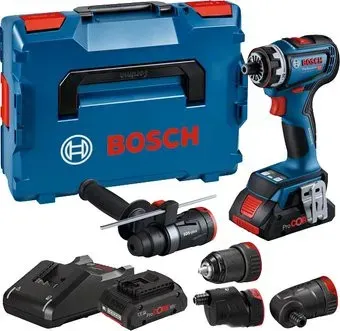 Bosch GSR 18V-90 FC Professional 06019K6200 (с 2-мя АКБ 4 Ач, набор сменных патронов, кейс)
