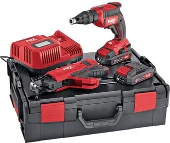 FLEX DW 45 18.0-EC M/2.5 Set 466824 (с 2-мя АКБ 2.5 Ач, кейс, насадка автоподачи)