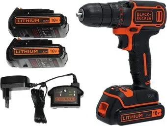 Black & Decker BDCDC18B (с 2-мя АКБ, без кейса)