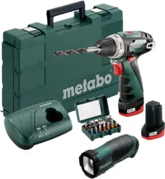 Metabo PowerMaxx BS Basic Set 600080930 (с 2-мя АКБ, насадки, фонарь)
