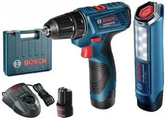 Bosch GSR 120-LI Professional 06019F7005 (с 2-мя АКБ, кейс)
