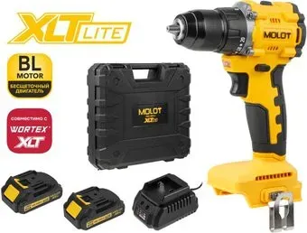 Molot MBD 1825 Li XLT Lite Set 2318138 (с 2-мя АКБ, кейс)
