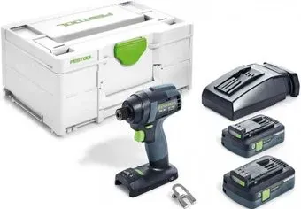 Festool TID 18 HPC 4.0 I-Plus 576482 (с 2-мя АКБ, кейс)