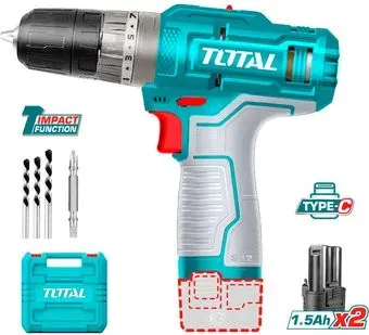 Total TIDLI12202 (с 2-мя АКБ, кейс, набор оснастки, без ЗУ)
