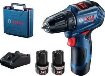 Bosch GSB 12V-30 Professional 06019G9120 (с 2-мя АКБ, кейс)