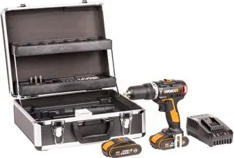 Worx WX367.1 (с 2-мя АКБ, кейс, набор оснастки)