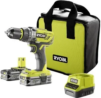 Ryobi R18PD31-225S 5133003433 (с 2-мя АКБ, сумка)