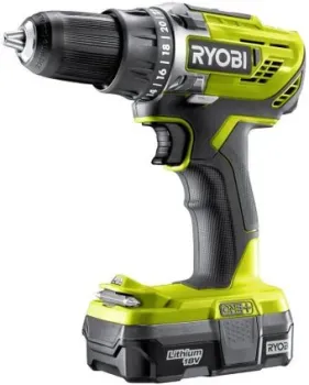 Ryobi R18DD3-213X 5133003608 (с 2-мя АКБ, кейс)