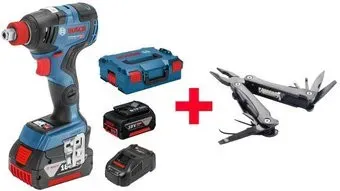 Bosch GDX 18V-200 C Professional 0615990L00 (с 2-мя АКБ, кейс)