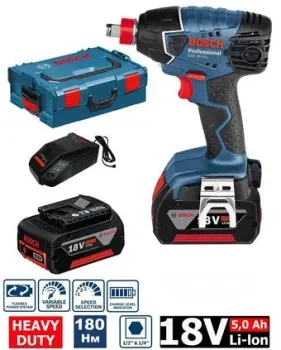 Bosch GDX 18 V-LI Professional 06019B810B (с 2-мя АКБ, кейс)