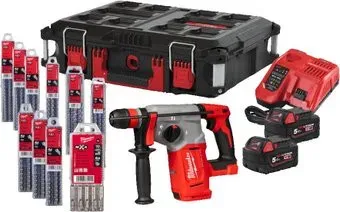Milwaukee M18 BLHX100P-502P 4933498243 (с 2-мя АКБ, кейс, набор оснастки)
