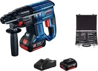 Bosch GBH 180-LI Professional 0615990M33 (с 2-мя АКБ 4 Ач, кейс, оснастка)
