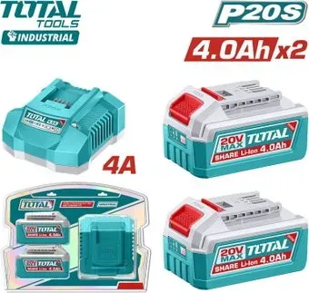 Total TFBCPK2013 (20В/2x4 Ah + 20В)