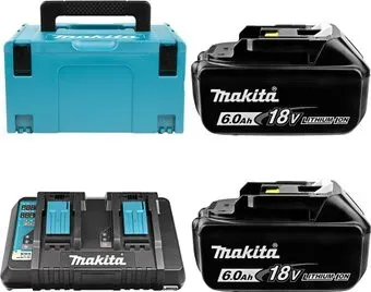 Makita BL1860B + DC18RD 198080-9 (40В/6 Ah + 7.2-18В)