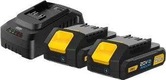 Deli EDL-CM20A2E (20В/2x2 Ah + 20В)