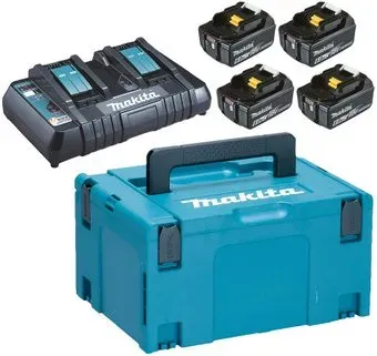 Makita 198091-4 (18В/4x6 Ah + 18В + кейс)
