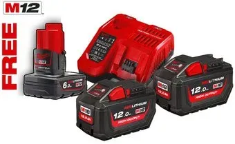 Milwaukee M18 HNRG-122 4933464261 (2x12 Ач + 1x6 Ач/12-18В)