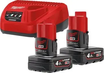 Milwaukee M12 M12NRG-402 4933459211 (2 x 12В/4 Ач + 12В)