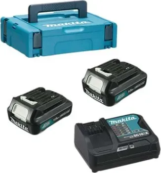 Makita BL1016 + DC10SB (12В/1.5 Ah + 10.8-12В)