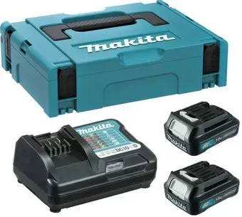 Makita 197643-8 (12В/2x1.5 Ah + 12В + кейс)