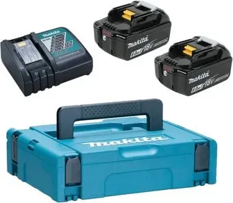 Makita DC18RС + BL1860B (18В/2 x 6.0 Ah + 18В, кейс)