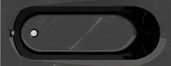 Alba Spa Baline 170x70 (черный глянец)