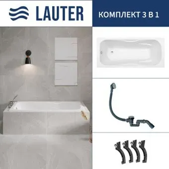 Lauter Regina 2101416 160х75 с сифоном 21Y31010 (хром)