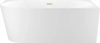 Wellsee Excellence Pro 180x80 28761204R (пристенная ванна (правая) белый глянец, экран, ножки, сифон-автомат золото)