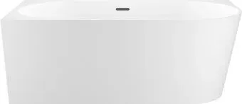 Wellsee Excellence Pro 150x73 28760603R (пристенная ванна (левая) белый глянец, экран, ножки, сифон-автомат матовый черный)