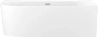 Wellsee Collaro 170x80 28910501R (пристенная ванна (правая) белый глянец, экран, ножки, сифон-автомат хром)
