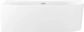 Wellsee Collaro 180x80 28910401R (пристенная ванна (левая) белый глянец, экран, ножки, сифон-автомат хром)