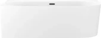 Wellsee Collaro 170x80 28910303R (пристенная ванна (левая) белый глянец, экран, ножки, сифон-автомат матовый черный)