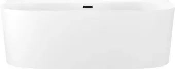 Wellsee Collaro 170x80 28910103R (пристенная ванна белый глянец, экран, ножки, сифон-автомат матовый черный)