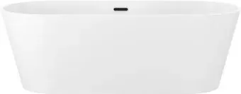 Wellsee Shell 180x80 28170403R (отдельностоящая ванна белый глянец, экран, ножки, сифон-автомат матовый черный)