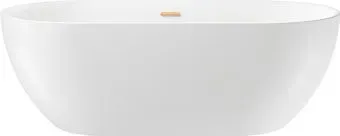 Wellsee Chic Riviera 179x84,5 236803004 (отдельностоящая ванна белый глянец, экран, ножки, сифон-автомат золото)