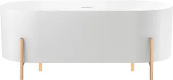 Wellsee FR.Euphoria 2.0 166x77 235501002 (отдельностоящая ванна белый глянец, экран, ножки золото)